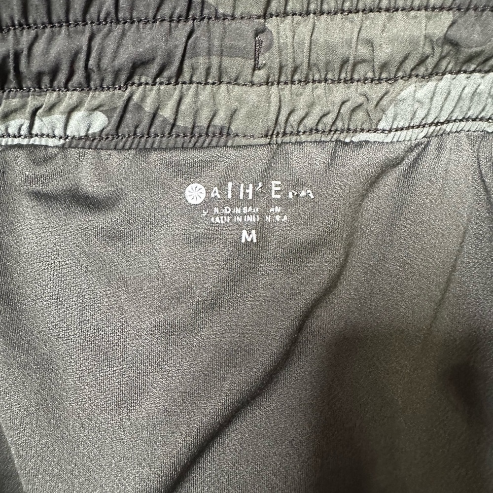 Athleta Camo Mesh Racer Running Shorts - Picture 7 of 9